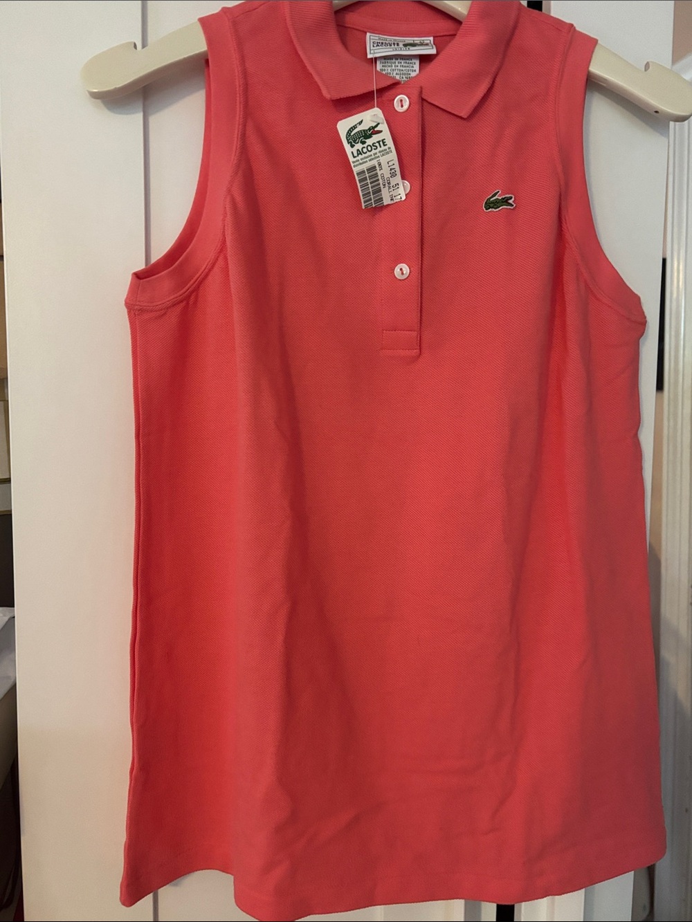 NWT Lacoste Sleeveless Polo